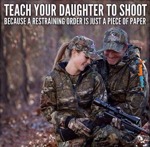 daughter shooting restraining order